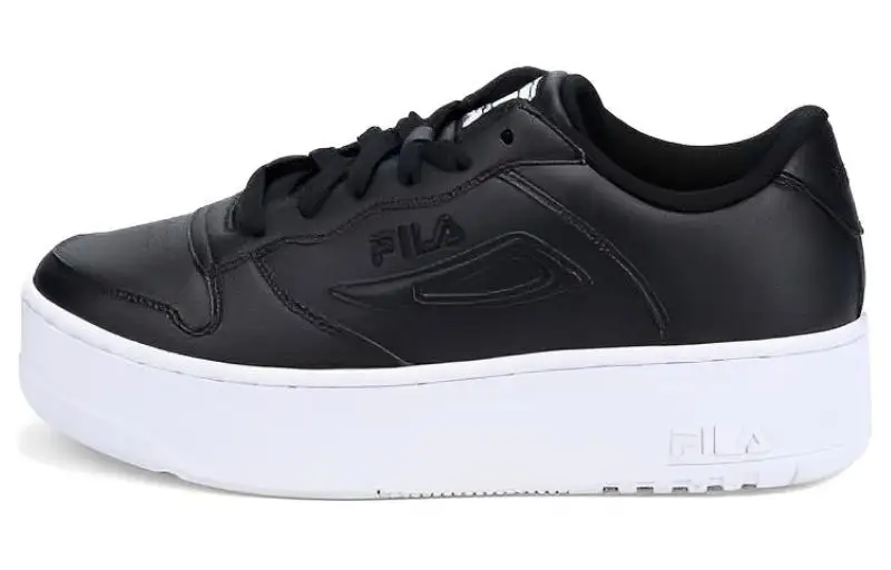 FILA FX 115 Abrasion Resistant Height Increasing Low top Skateboard Shoes Women's Black