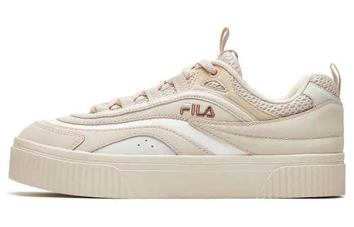 FILA JELLYFISH Skateboard Shoes Women's Low Top Light Brown