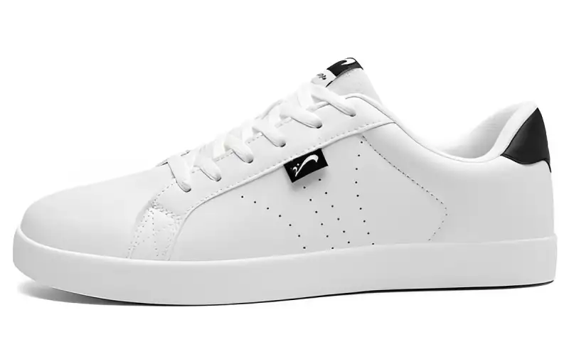 K bird Slip Resistant Cushioning Slip Resistant Cushioning Low top Skateboard Shoes Unisex White Black