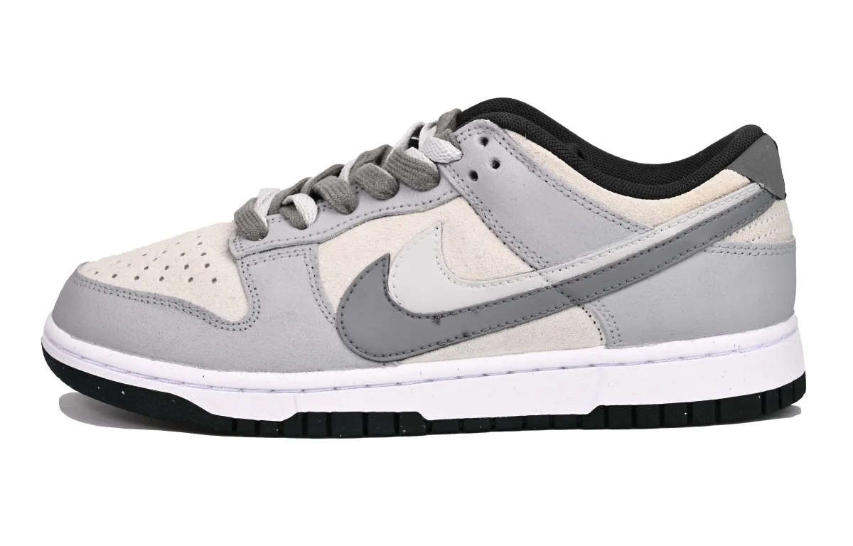 Nike Dunk Mist SAML Abrasion Resistant Low top Skateboard Shoes Unisex Light Gray