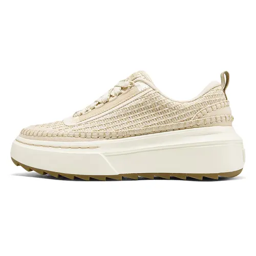 Skechers Court Classics Cushioning Abrasion Resistant Breathable Low top Casual Skate Shoes Women's Wheat