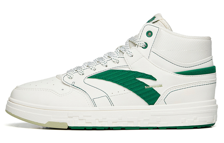 Anta Street Naughty High top Skateboard Shoes Women's White Green