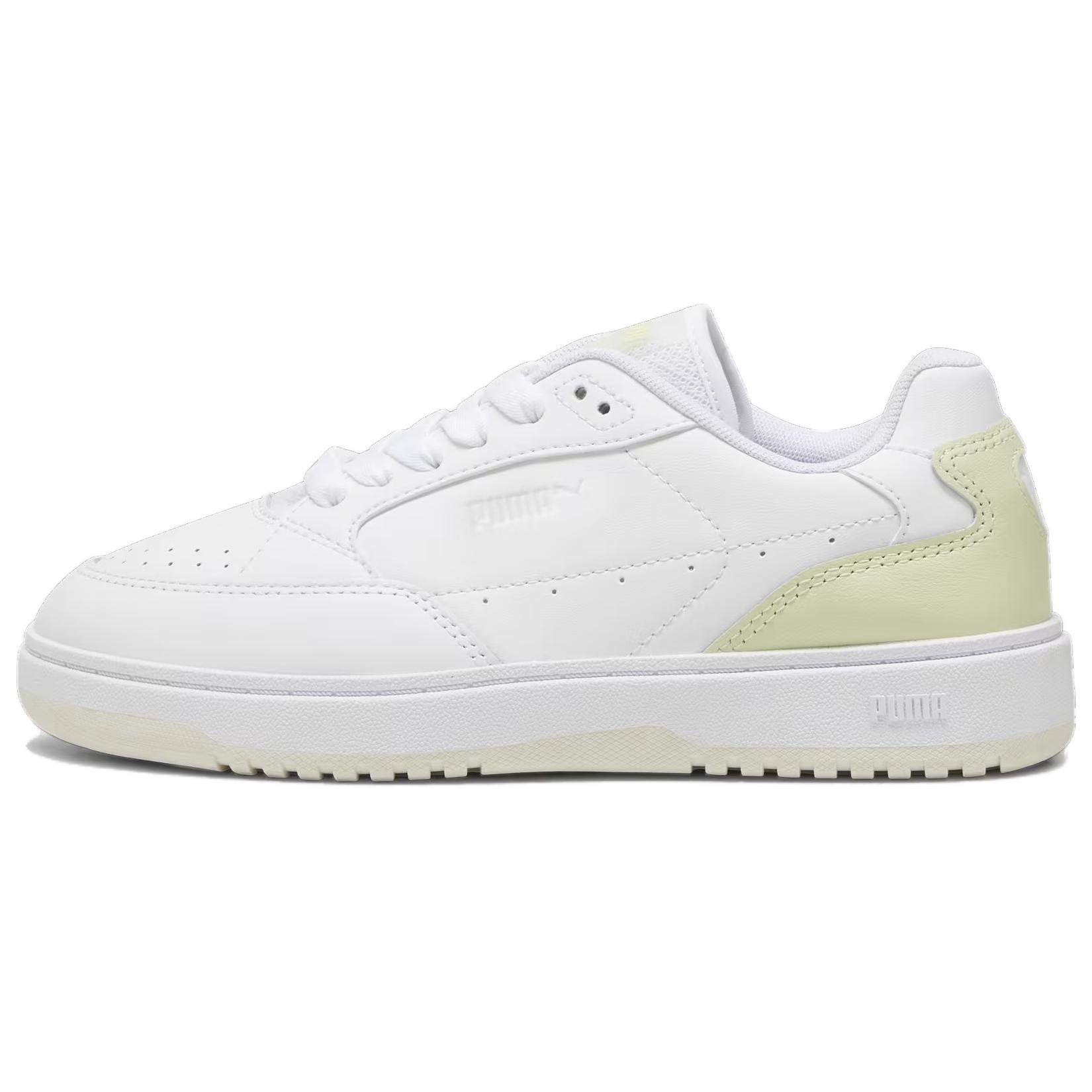 PUMA Doublecourt Comfortable And Breathable Abrasion Resistant Low top Skateboard Shoes Women's White