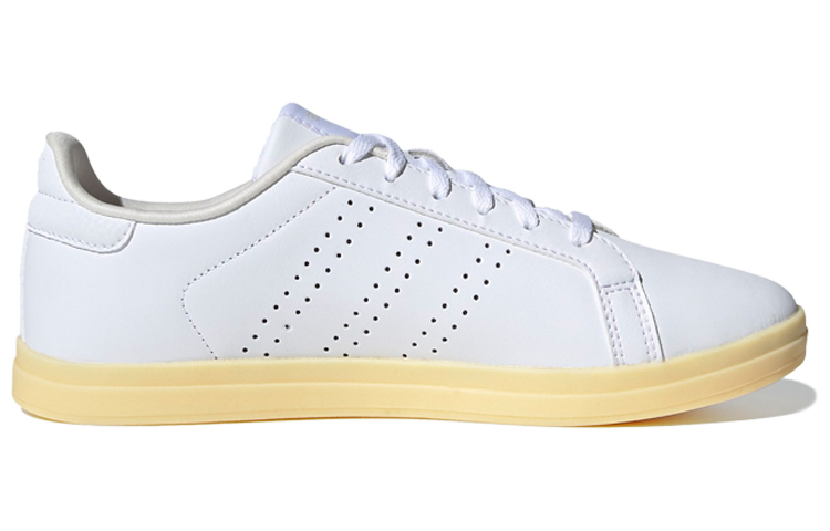 Женские кеды adidas neo Courtpoint Cl X (бело-желтые) — Белый / жёлтый — фото 2