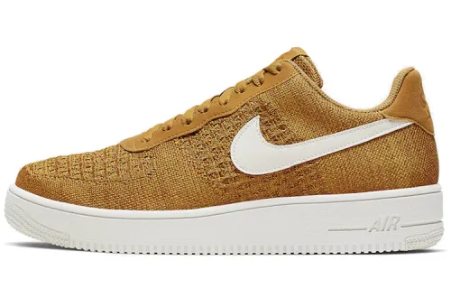 Nike Air Force 1 Flyknit 2.0 Gold Suede