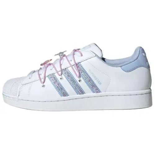 Adidas Originals Superstar 2 Abrasion Resistant Low top Skateboard Shoes Women's White