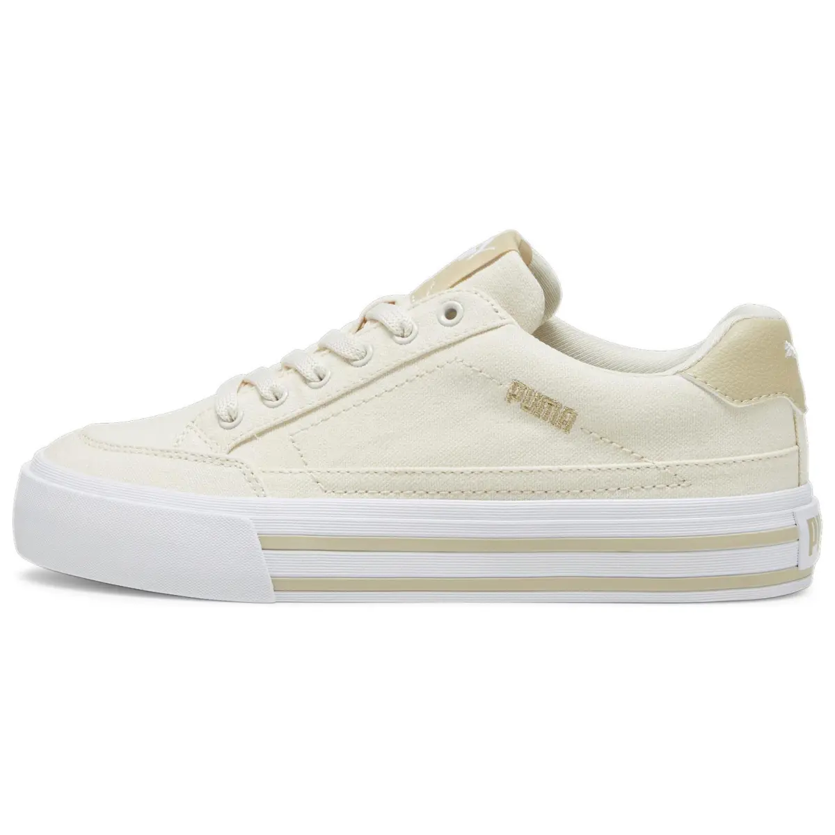 PUMA Court Classic Vulc Low top Skateboard Shoes Women's Ecru