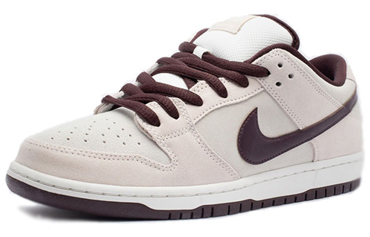 Кроссовки Nike Dunk SB Pro "Desert Sand / Mahogany" (серо-коричневый) — Тёмно-коричневый / серый — фото 3
