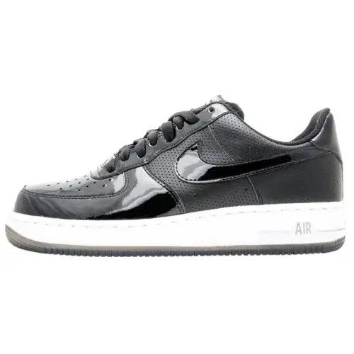 Nike Air Force 1 Cushioning Lightweight Low top Skateboard Shoes Unisex Black Silver