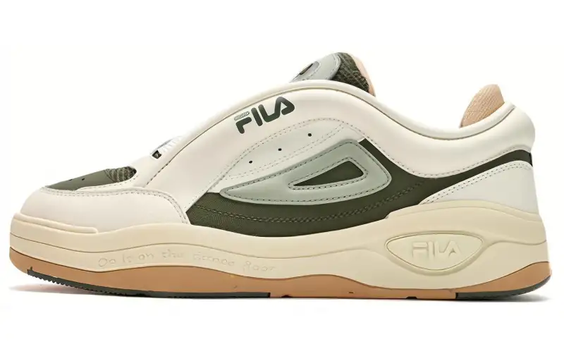 FILA MIX 2 Height Increasing Low top Skateboard Shoes Men's White Green