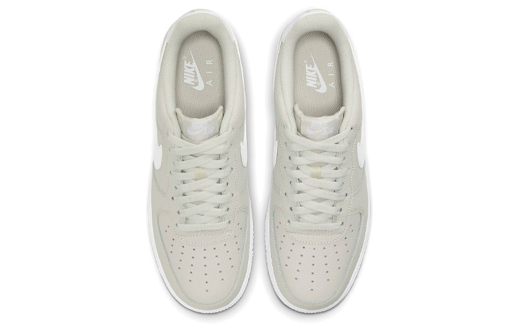 Мужские кроссовки Nike Air Force 1 '07 (серо-белые) — Серый / белый — фото 4