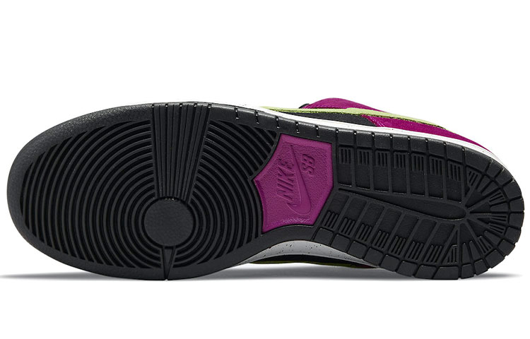 Кроссовки Nike Dunk SB pro "red plum" (сливово-черные) — 黑/玫红 — фото 6