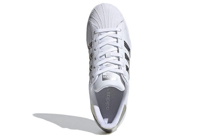 Женские кеды adidas originals SUPERSTAR (серебристо-белые) — Серебристый / белый — фото 5
