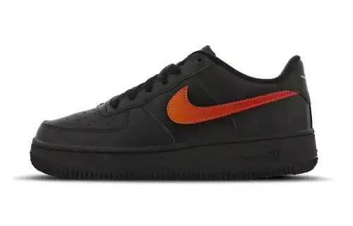 Nike Air Force 1 Low 'Black Red' Gs