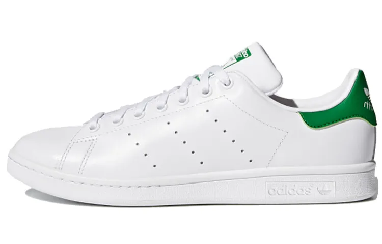 Adidas Originals Stan Smith White Green Synthetic Leather Slip Resistant, Abrasion Resistant, Lightweight Low top