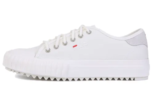FILA Classic Kicks Skateboard Shoes Unisex Low Top White/Gray