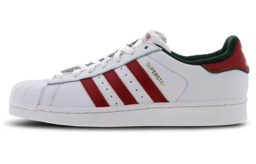 Adidas Originals Superstar Shoes 'White University Red Green'