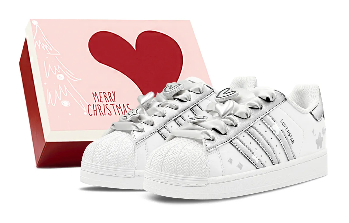 Adidas Originals SUPERSTAR Abrasion Resistant Abrasion Resistant Low top Skateboard Shoes Unisex Silver