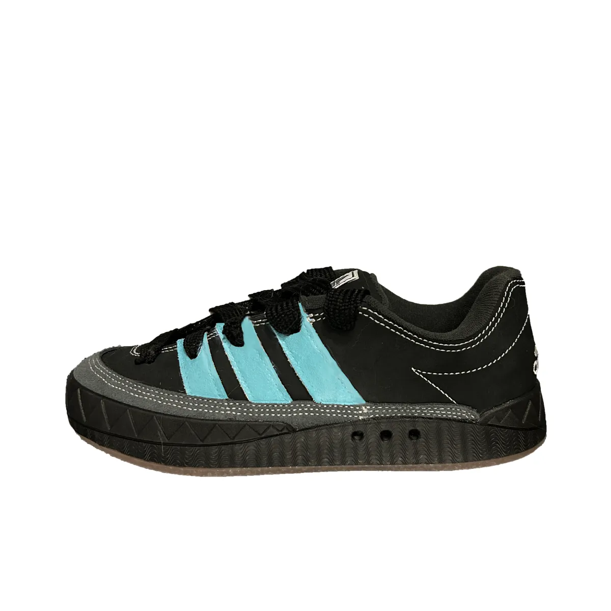 Adidas Originals Adimatic Wear resistant And Lightweight Low top Skateboard Shoes Unisex Black Blue