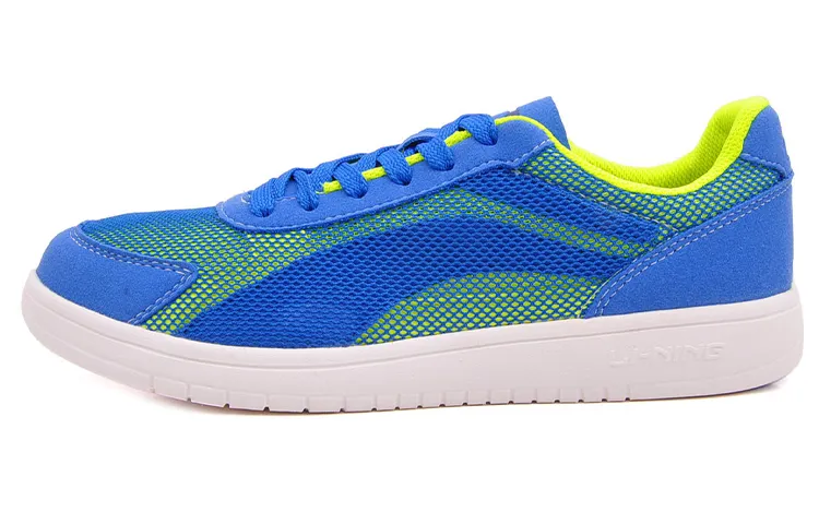 Li Ning Mesh, Textile Lightweight Breathable Slip Resistant Cushioning Low top Skateboard Shoes Men's