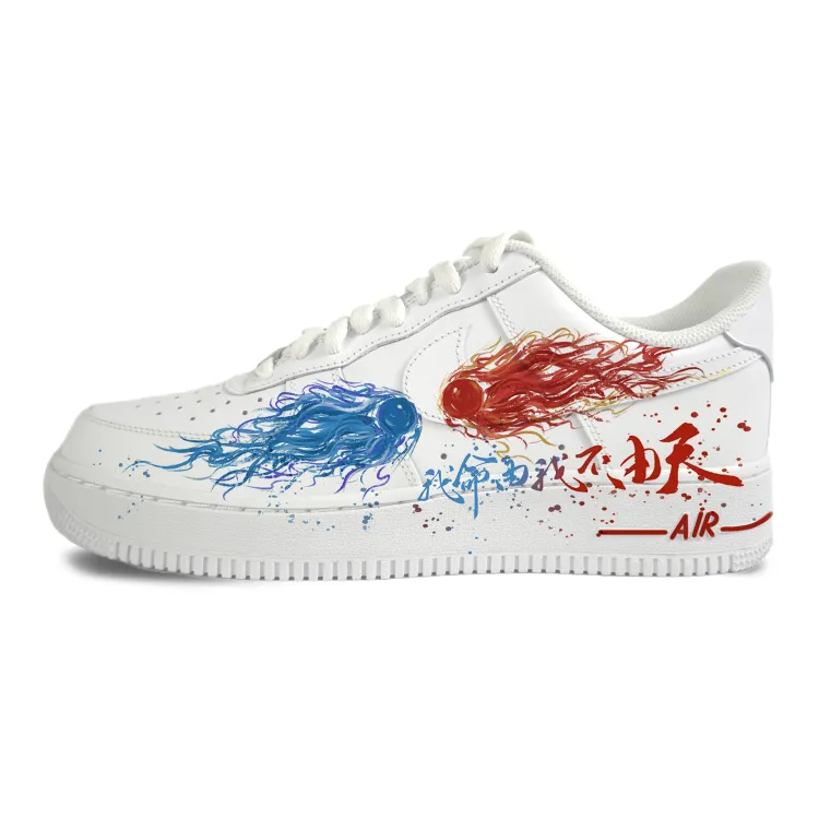 Nike Air Force 1 Abrasion Resistant Low top Skateboard Shoes Men's White