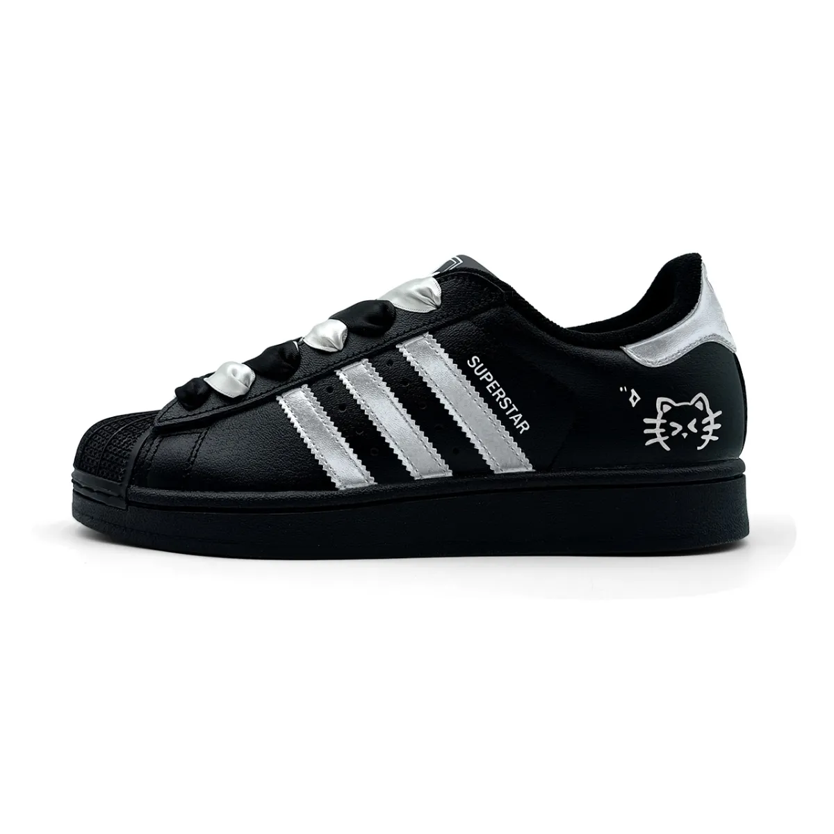 Adidas Originals Superstar 2 Moonlight Cats Breathable Low top Skateboard Shoes Women's