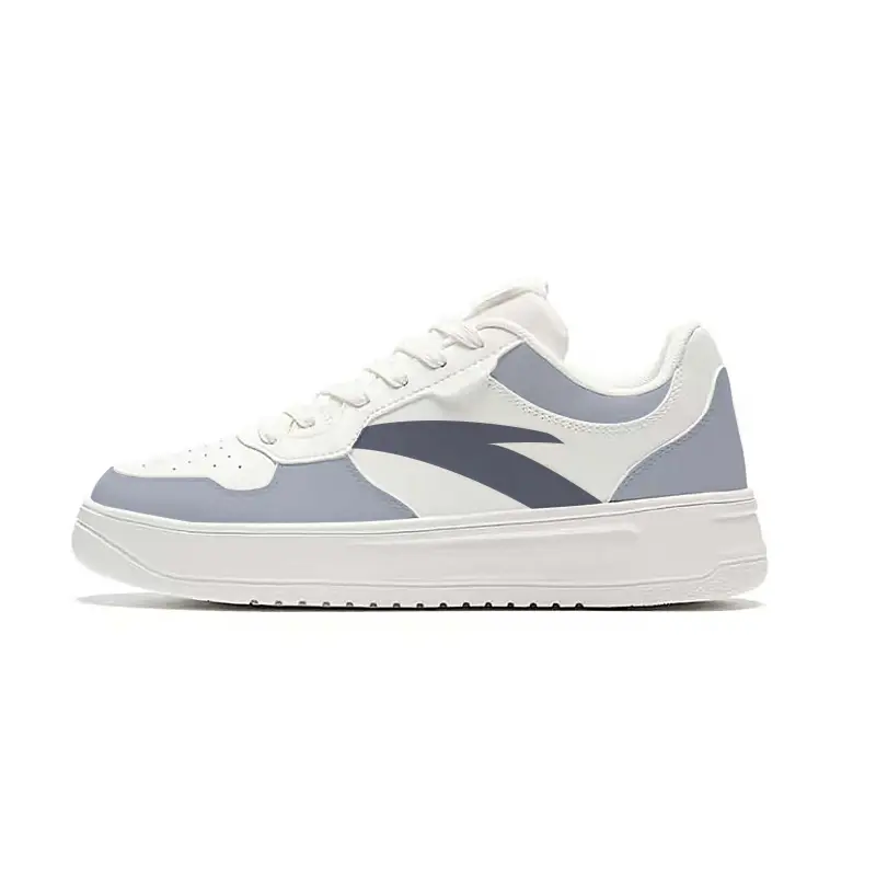 Anta Slip Resistant Abrasion Resistant Slip Resistant Abrasion Resistant Low top Skateboard Shoes Unisex White