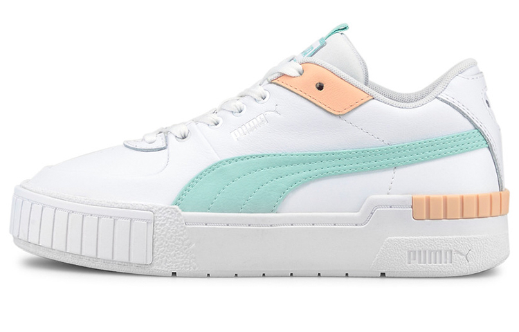 PUMA Cali Skateboard Shoes Women's Low Top White/Blue/Orange
