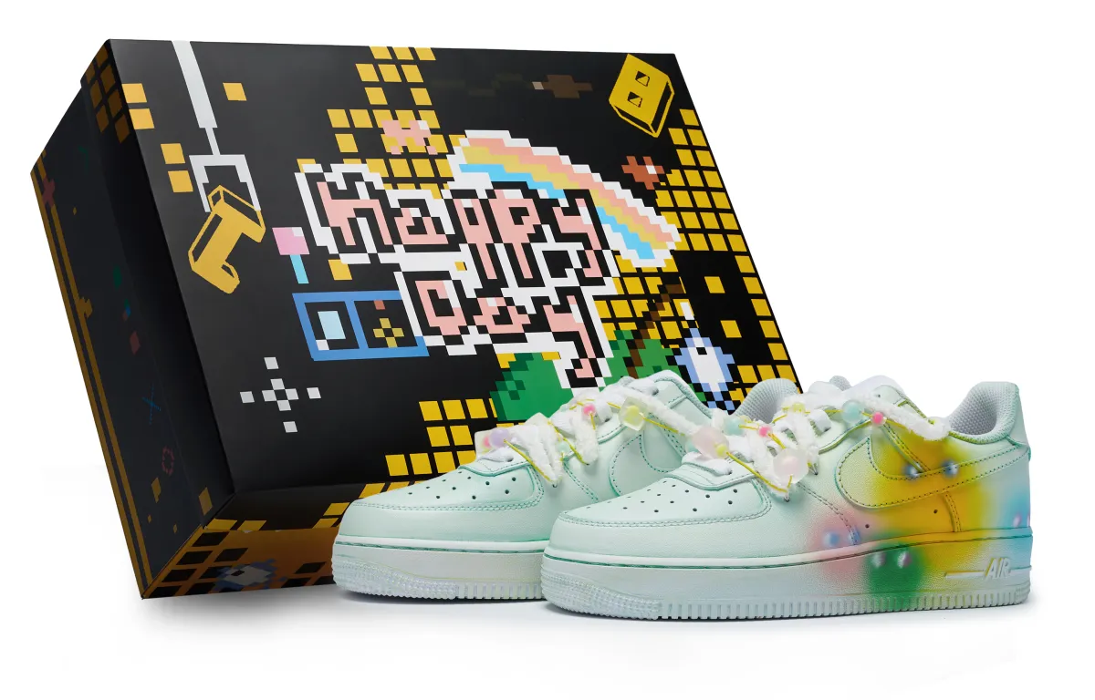 Nike Air Force 1 07 811 Manufacturing, Green Grape Gummies, Special Shoe Box Slip Resistant Abrasion Resistant