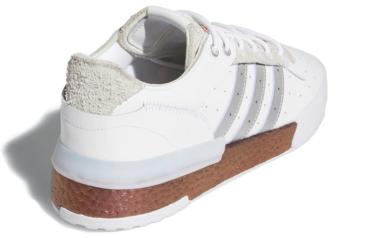 Кеды adidas originals Rivalry Rm Low (бело-серебристо-красные) — фото 4
