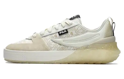 FILA MIXA Dragon Scales Low top Skateboard Shoes Men's White Yellow