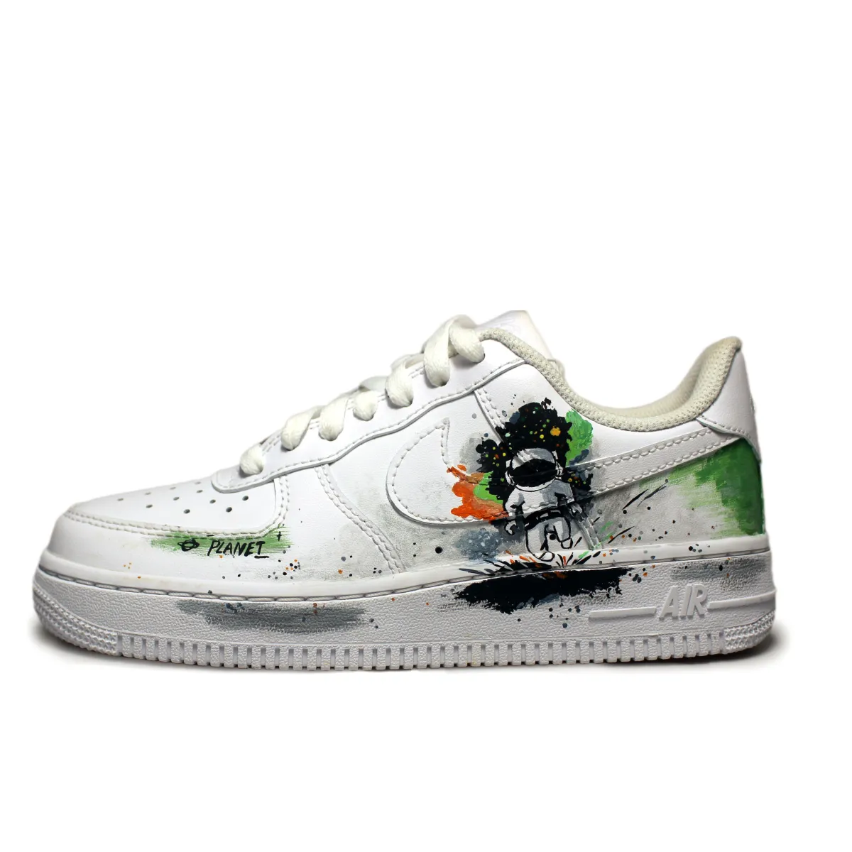 Nike Air Force 1 Air Force 1 Coverage Slip Resistant And Abrasion Resistant Low top Skateboard Shoes Women's White