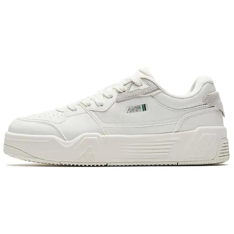Anta C37 Series Slip Resistant Abrasion Resistant Low top Skateboard Shoes Women's Ivory White