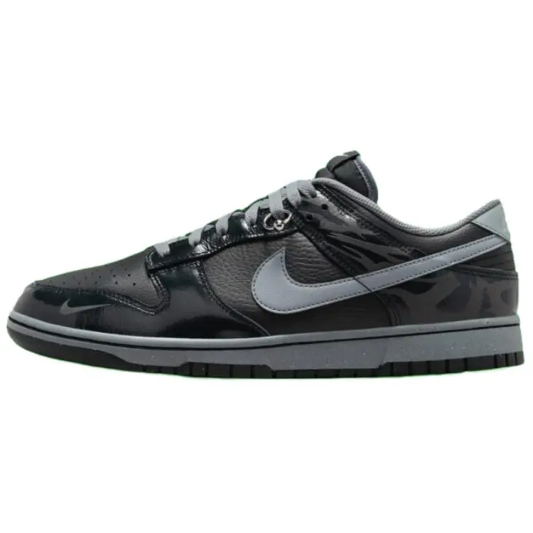 Nike Dunk Slip Resistant Abrasion Resistant Slip Resistant Abrasion Resistant Low top Skateboard Shoes Men's Black
