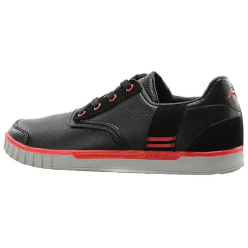Li Ning Skateboard Shoes Women's Low Top Black/Orange/White