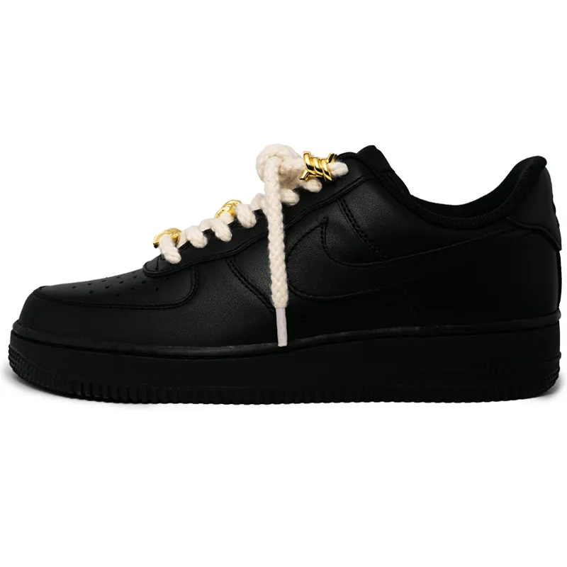 Nike Air Force 1 Black Warrior Minimalist Style Abrasion Resistant Abrasion Resistant Low top Skateboard Shoes Unisex