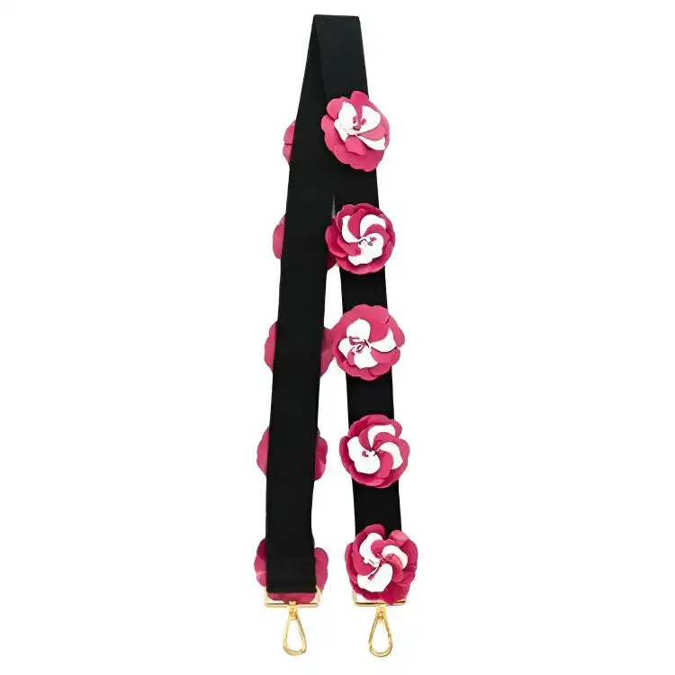 PRADA Bag Strap Women's Pink/Black