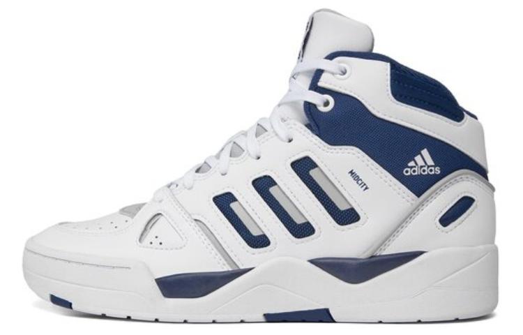 Adidas Midcity High top Skateboard Shoes Men's White Blue