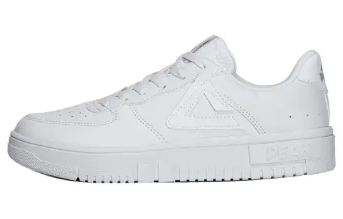 PEAK Slip Resistant Cushioning Abrasion Resistant Low top Skateboard Shoes, Air Force 1 Men's White