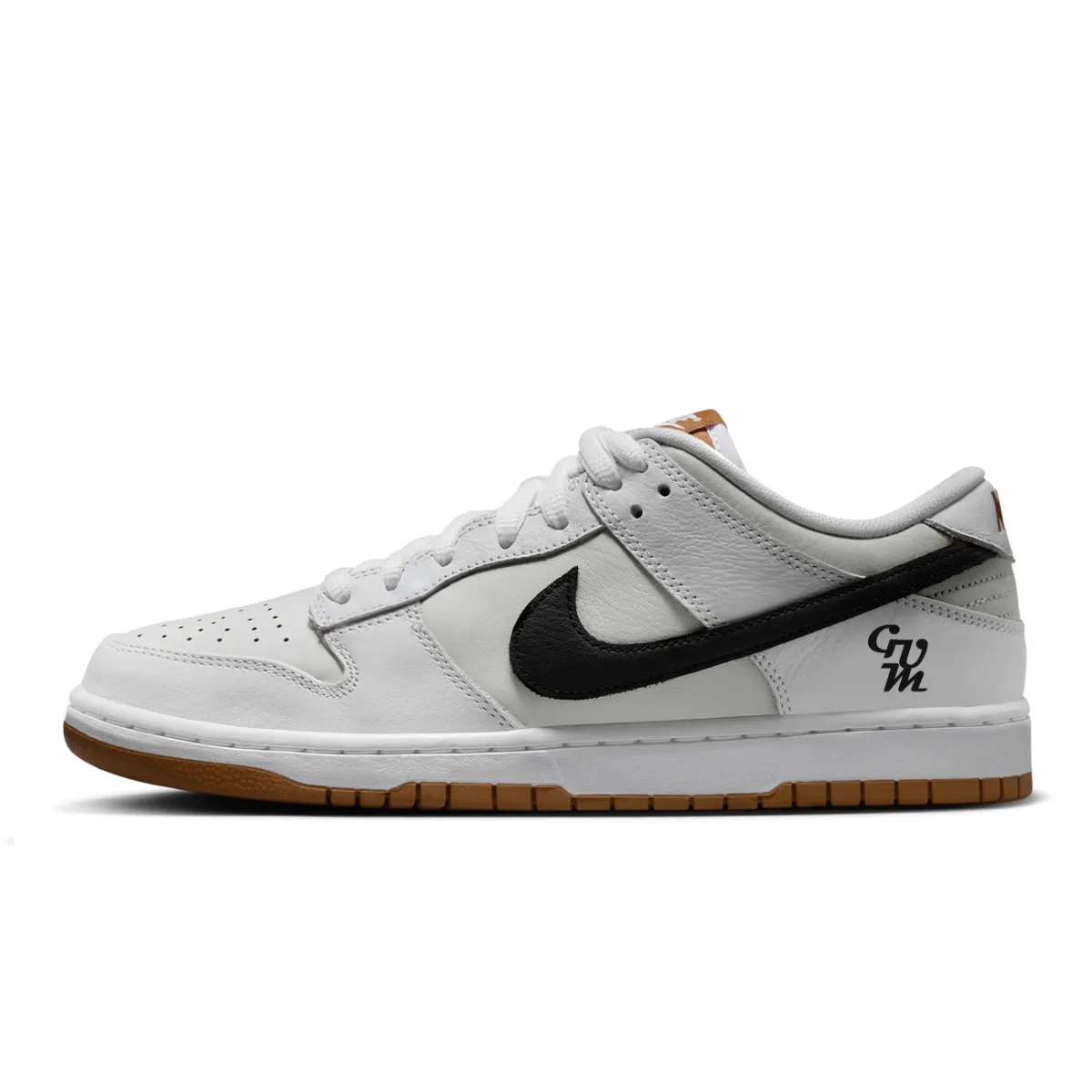 Nike Dunk Abrasion Resistant Low top Skateboard Shoes Unisex White Black