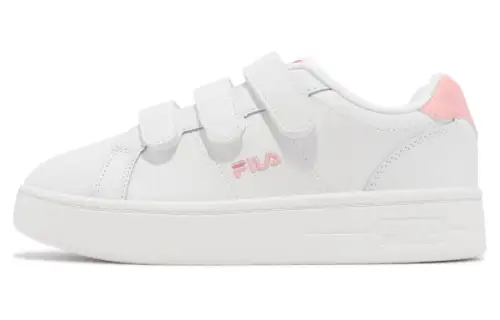 FILA Court Deluxe Coverage Abrasion Resistant Low top Skateboard Shoes Women's White Pink