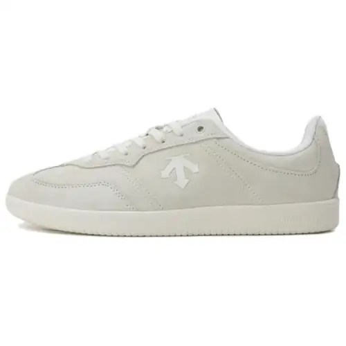 DESCENTE Sport Style Slip Resistant Abrasion Resistant Low top Skateboard Shoes Unisex White