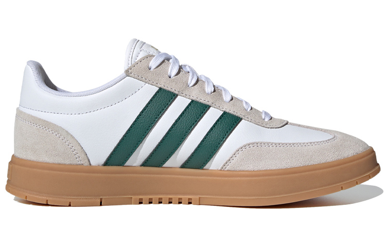 Кеды adidas neo Gradas (белый / зеленый / коричневый) — Белый / зелёный / коричневый — фото 2