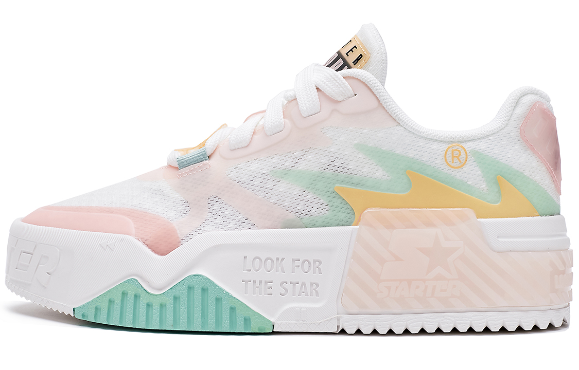 STARTER Sound Wave VOL Collection Breathable Low top Skateboard Shoes Women's White Pink
