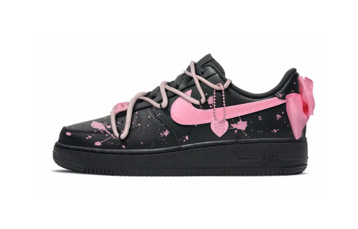 Nike Air Force 1 Sweetheart Mary Slip Resistant Low top Skateboard Shoes Women's Black