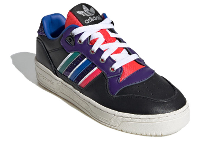 Женские кеды adidas originals Rivalry Low (черно-фиолетовый) — фото 2