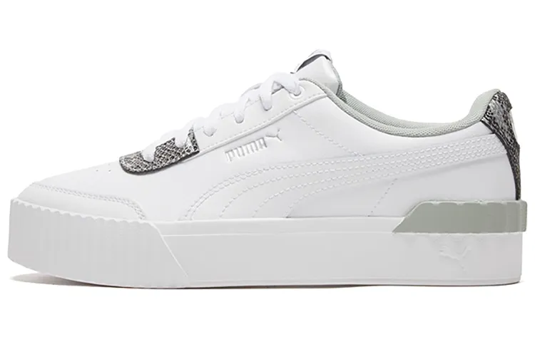 PUMA Carina Lift Snake White/snake Print Low Casual Board Shoes Women's