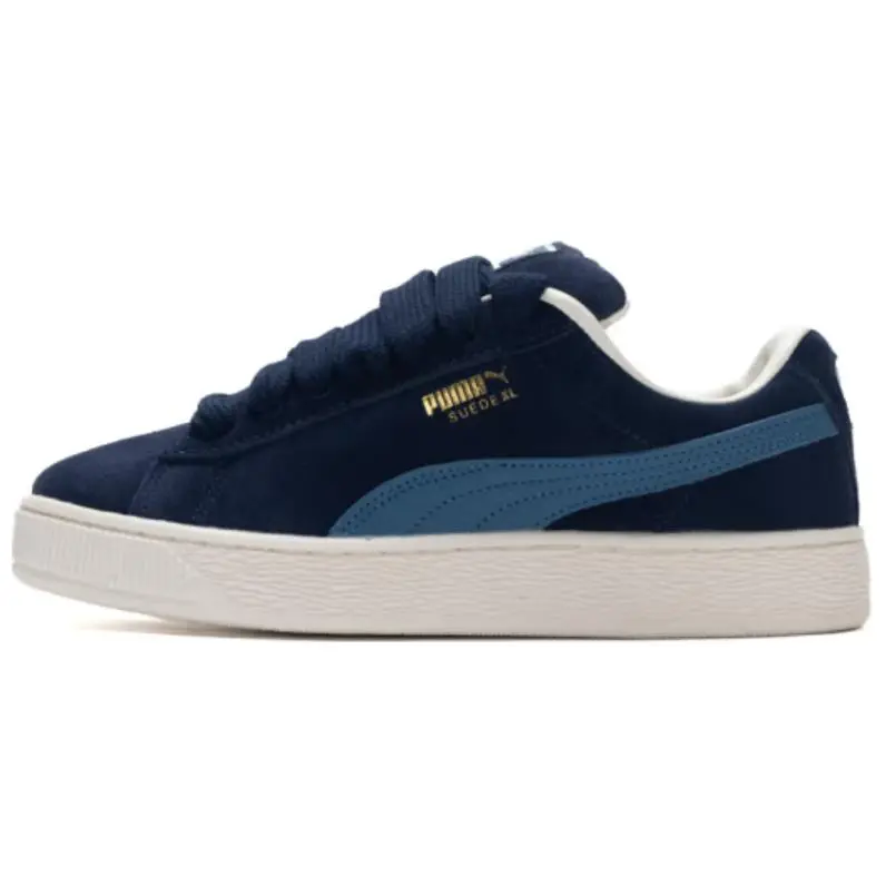 PUMA Suede XL Slip Resistant Abrasion Resistant Low top Skateboard Shoes Unisex Blue