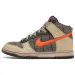 Nike Dunk High Premium Tweed Orange Blaze