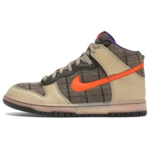 Nike Dunk High Premium Tweed Orange Blaze